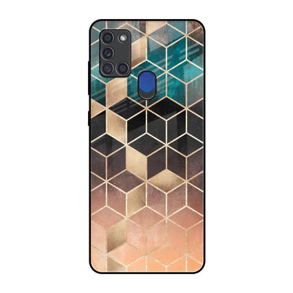 Bronze Texture Samsung A21s Glass Back Cover Online