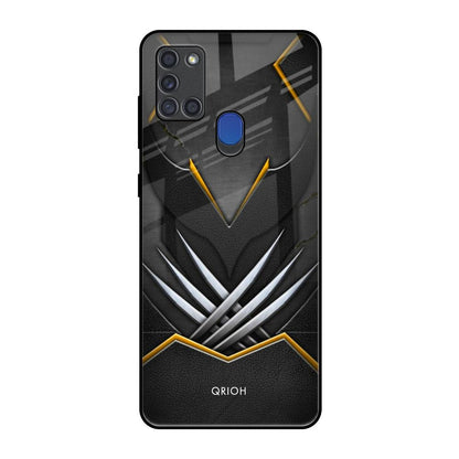 Black Warrior Samsung A21s Glass Back Cover Online
