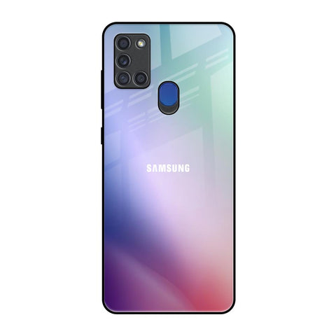 Abstract Holographic Samsung A21s Glass Back Cover Online