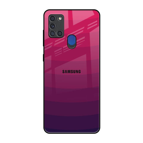 Wavy Pink Pattern Samsung A21s Glass Back Cover Online