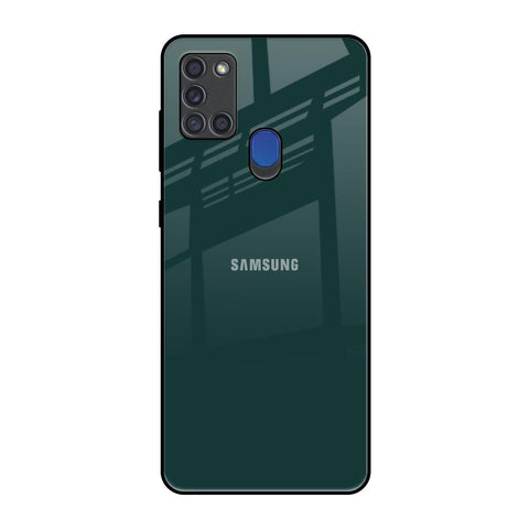 Olive Samsung A21s Glass Back Cover Online