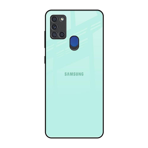 Teal Samsung A21s Glass Back Cover Online