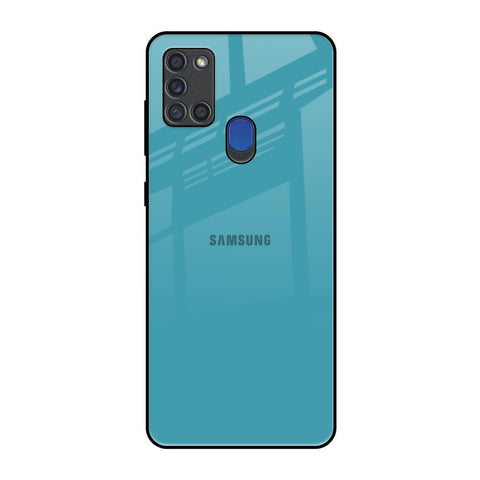 Oceanic Turquiose Samsung A21s Glass Back Cover Online