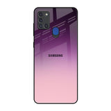Purple Gradient Samsung A21s Glass Back Cover Online
