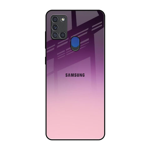 Purple Gradient Samsung A21s Glass Back Cover Online