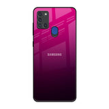 Purple Ombre Pattern Samsung A21s Glass Back Cover Online