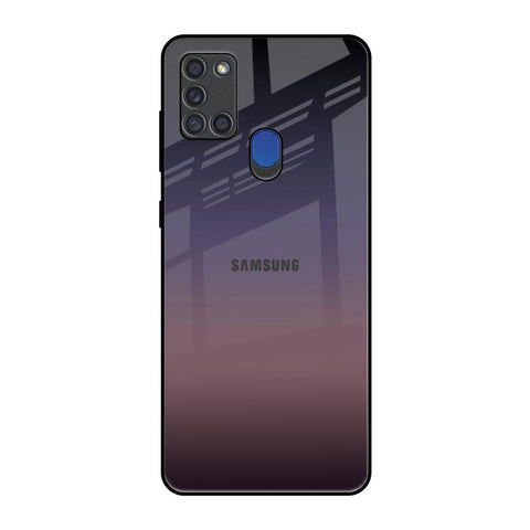 Grey Ombre Samsung A21s Glass Back Cover Online