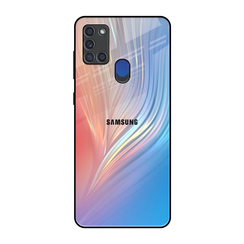 Mystic Aurora Samsung A21s Glass Back Cover Online
