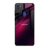 Razor Black Samsung A21s Glass Back Cover Online