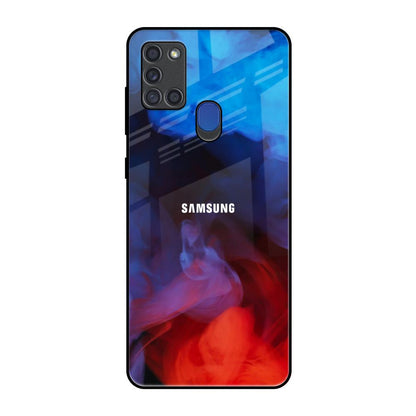 Dim Smoke Samsung A21s Glass Back Cover Online