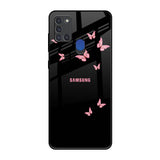 Fly Butterfly Samsung A21s Glass Back Cover Online