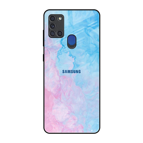 Mixed Watercolor Samsung A21s Glass Back Cover Online