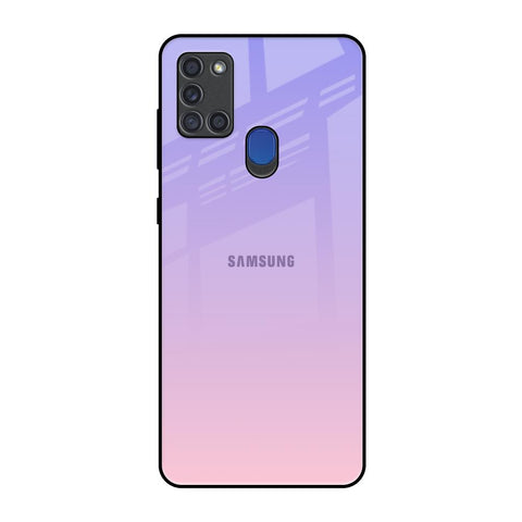 Lavender Gradient Samsung A21s Glass Back Cover Online