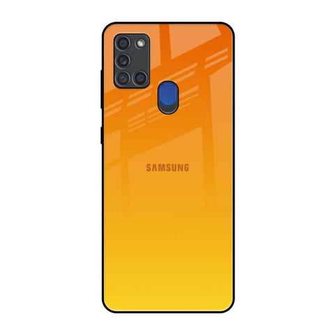 Sunset Samsung A21s Glass Back Cover Online