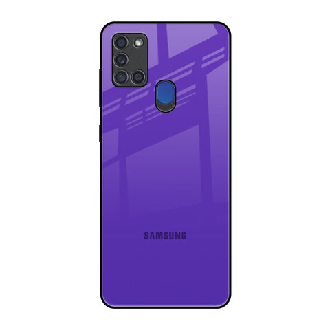 Amethyst Purple Samsung A21s Glass Back Cover Online