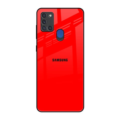 Blood Red Samsung A21s Glass Back Cover Online