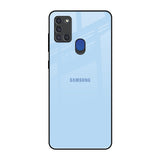 Pastel Sky Blue Samsung A21s Glass Back Cover Online