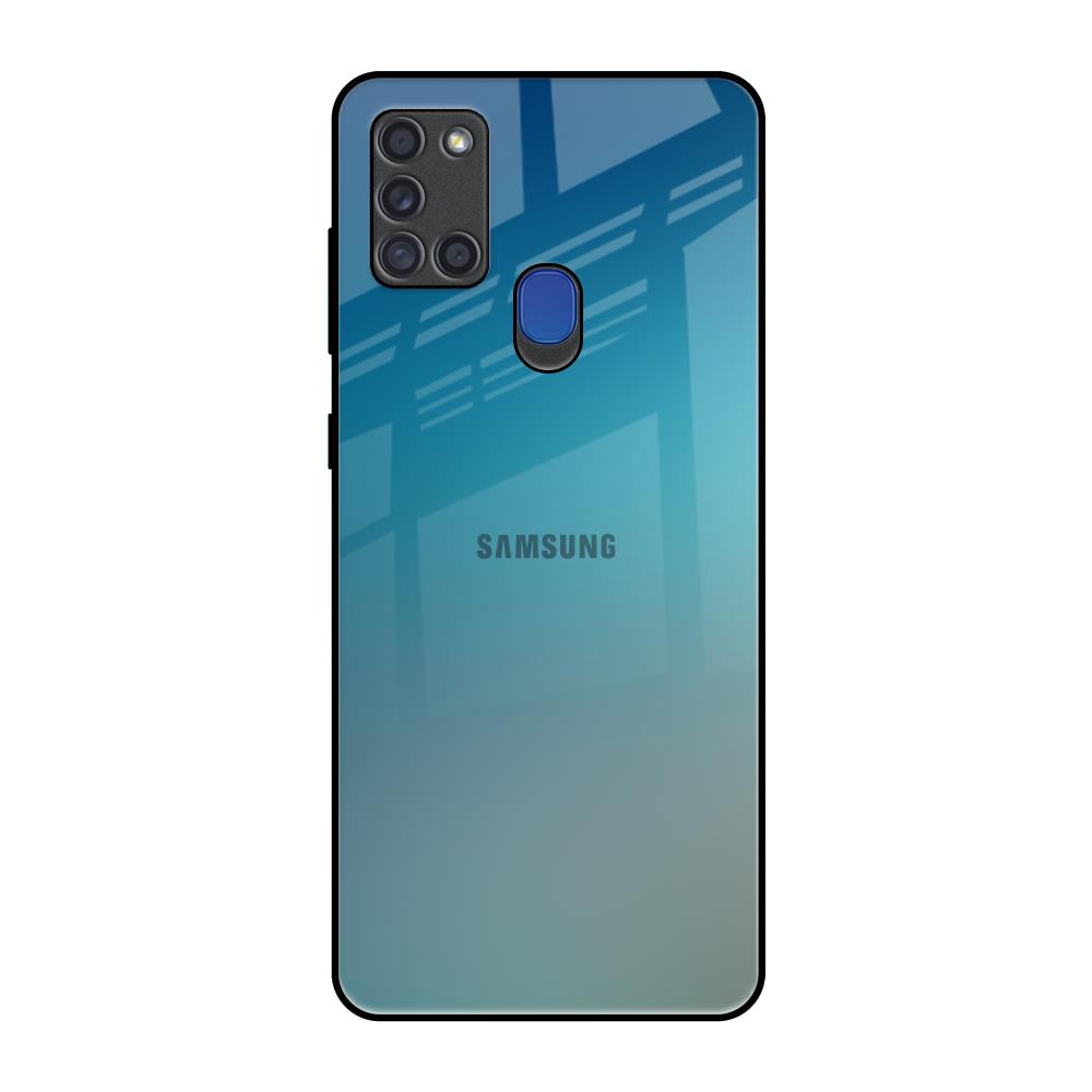Sea Theme Gradient Samsung A21s Glass Back Cover Online
