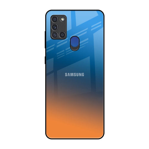 Sunset Of Ocean Samsung A21s Glass Back Cover Online