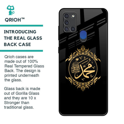 Islamic Calligraphy Glass Case for Samsung A21s