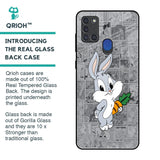 Cute Baby Bunny Glass Case for Samsung A21s