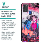 Radha Krishna Art Glass Case for Samsung A21s