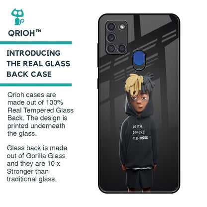 Dishonor Glass Case for Samsung A21s