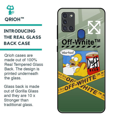 Duff Beer Glass Case for Samsung A21s
