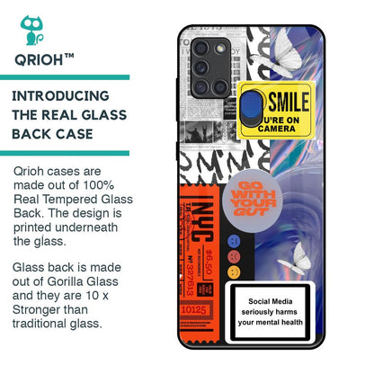 Smile for Camera Glass Case for Samsung A21s
