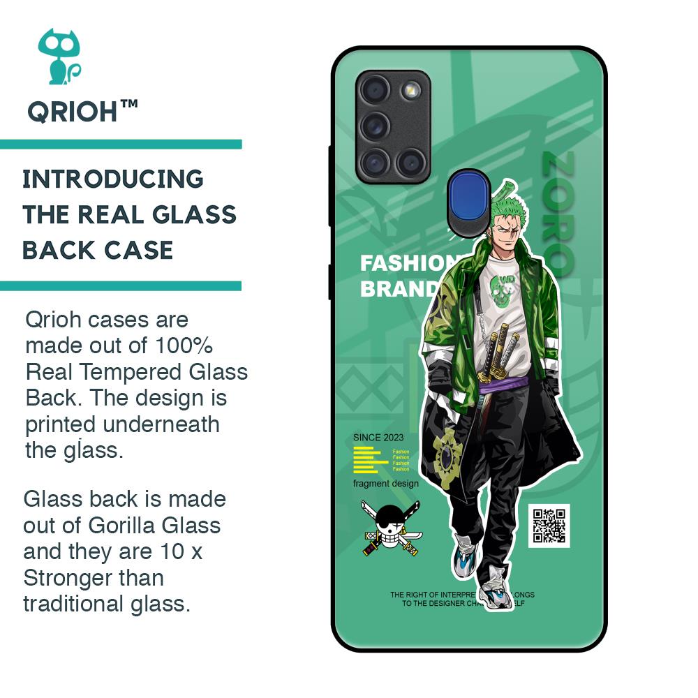 Zoro Bape Glass Case for Samsung A21s