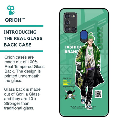 Zoro Bape Glass Case for Samsung A21s