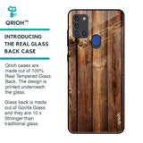Timber Printed Glass Case for Samsung A21s