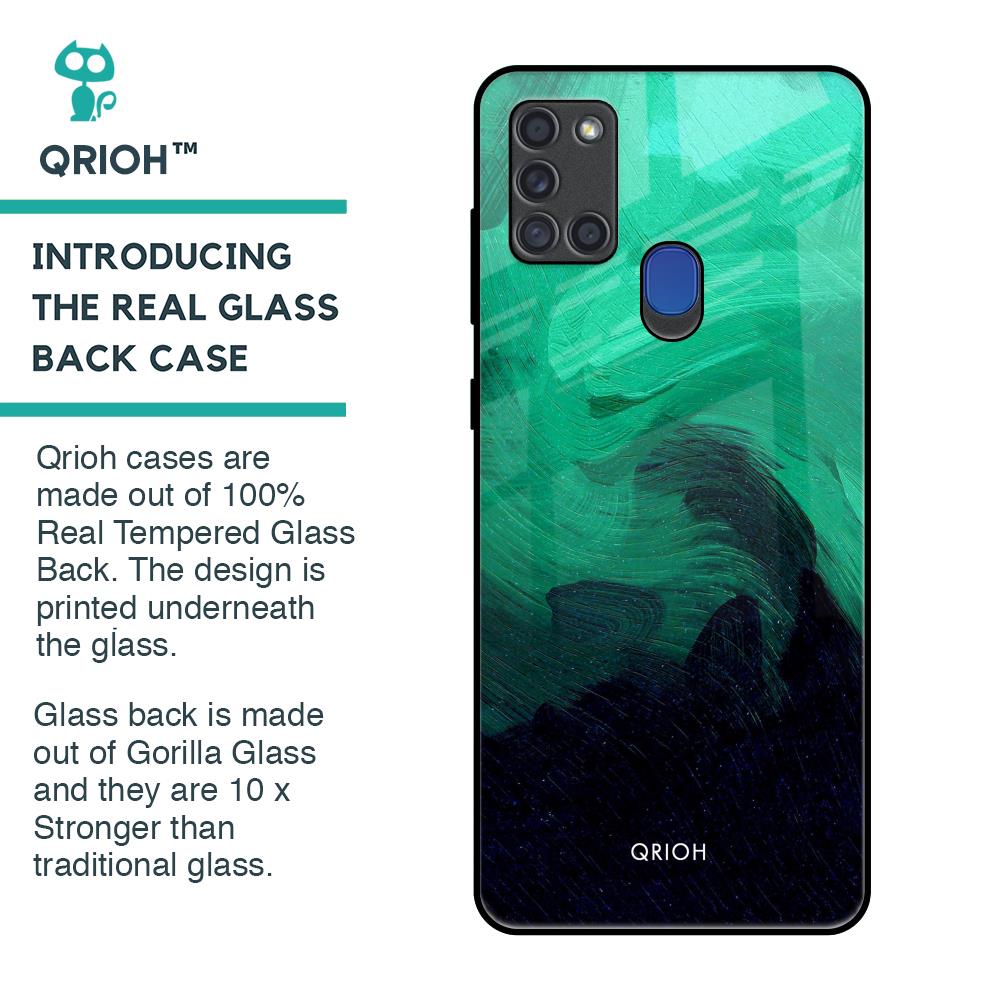 Scarlet Amber Glass Case for Samsung A21s