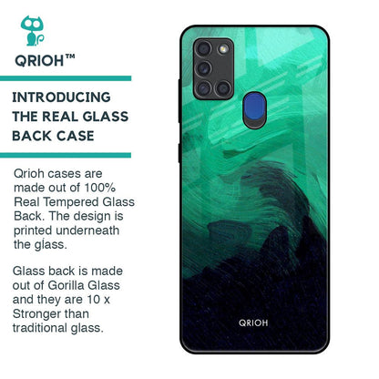Scarlet Amber Glass Case for Samsung A21s