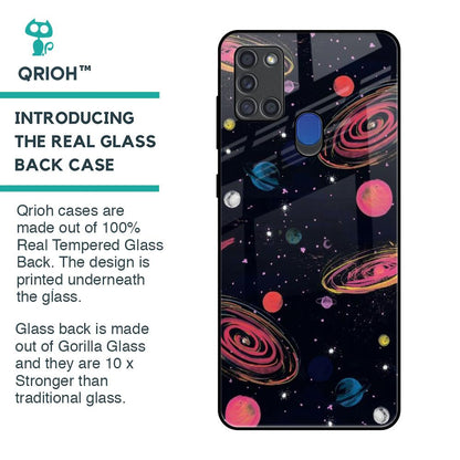 Galaxy In Dream Glass Case For Samsung A21s