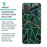Abstract Green Glass Case For Samsung A21s