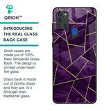 Geometric Purple Glass Case For Samsung A21s