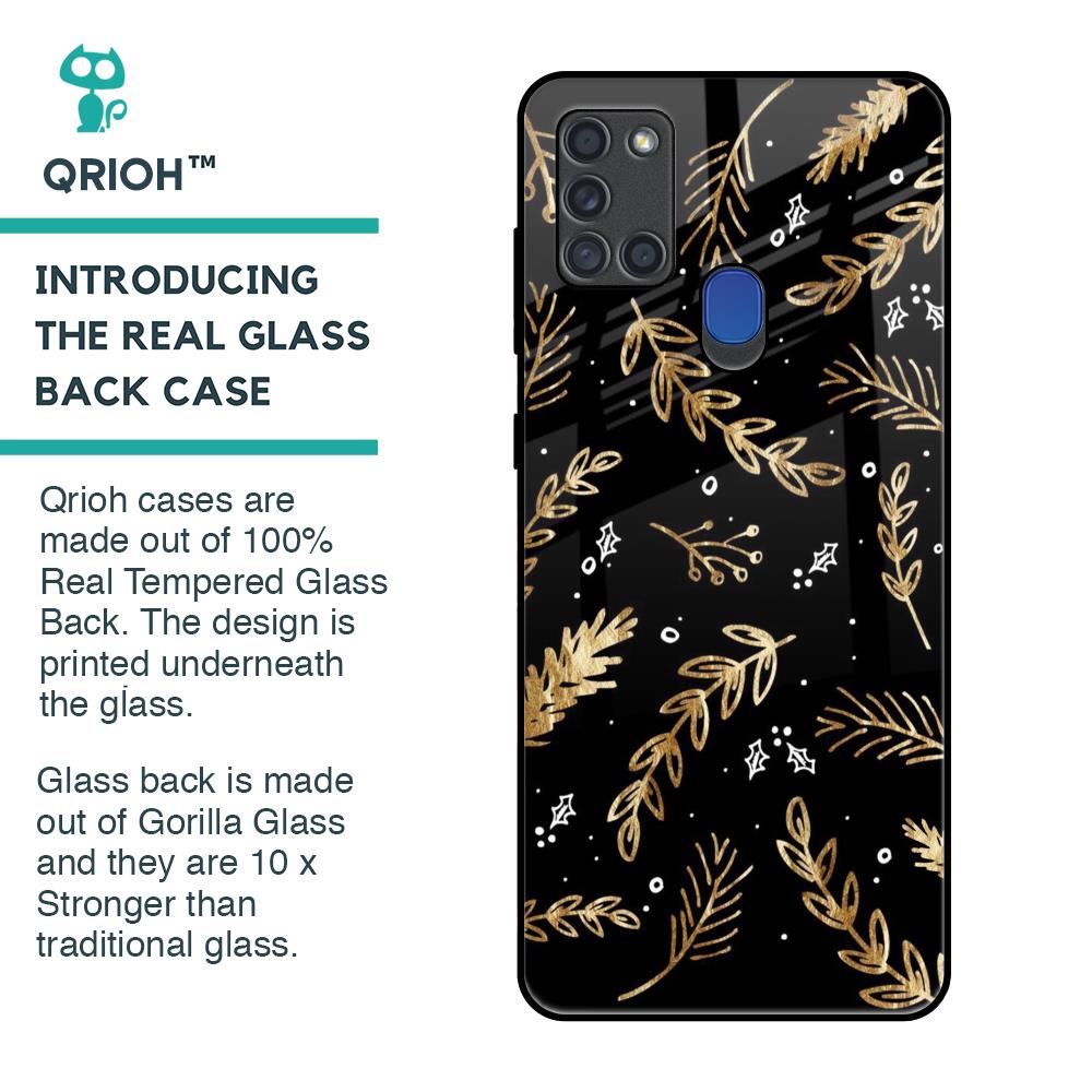 Autumn Leaves Glass Case for Samsung A21s