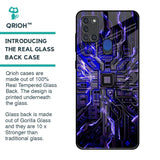 Techno Color Pattern Glass Case For Samsung A21s