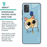 Adorable Cute Kitty Glass Case For Samsung A21s