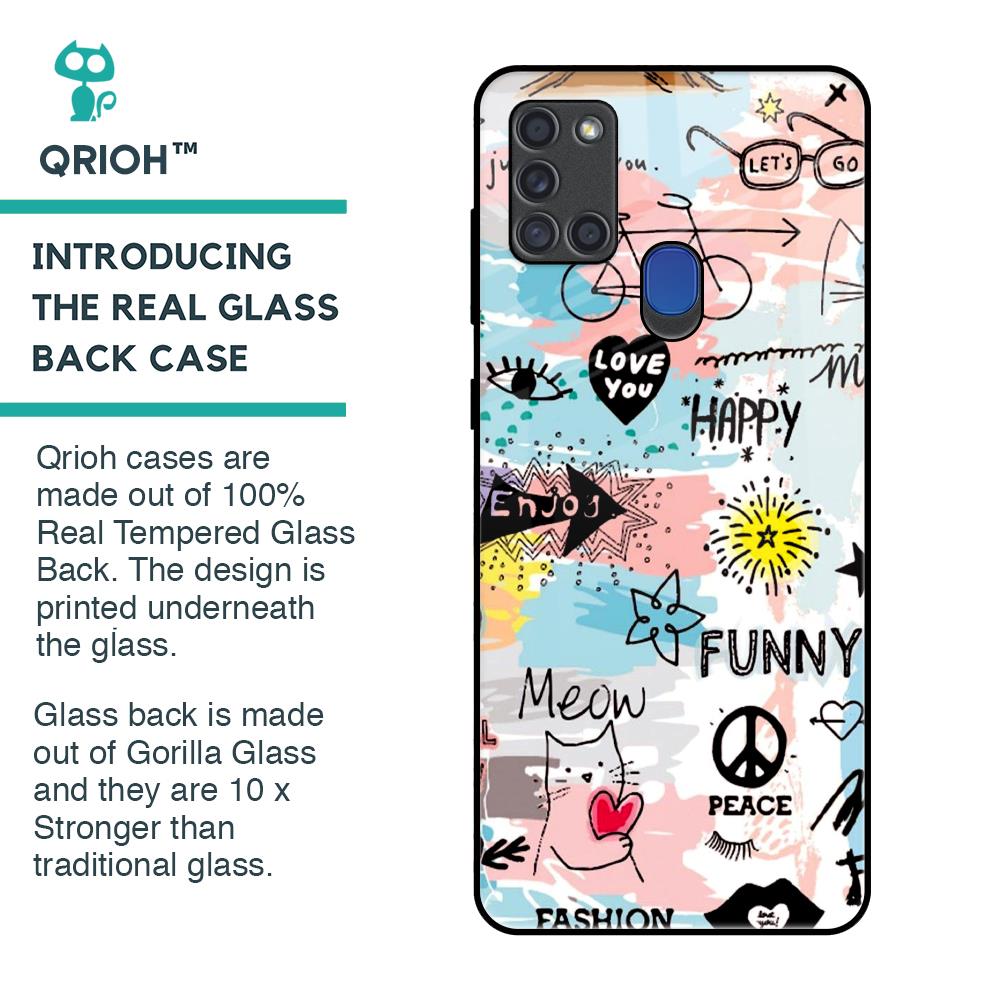 Just For You Glass Case For Samsung A21s