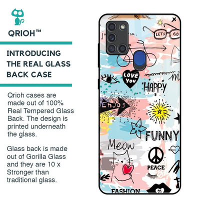 Just For You Glass Case For Samsung A21s