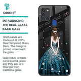 Queen Of Fashion Glass Case for Samsung A21s