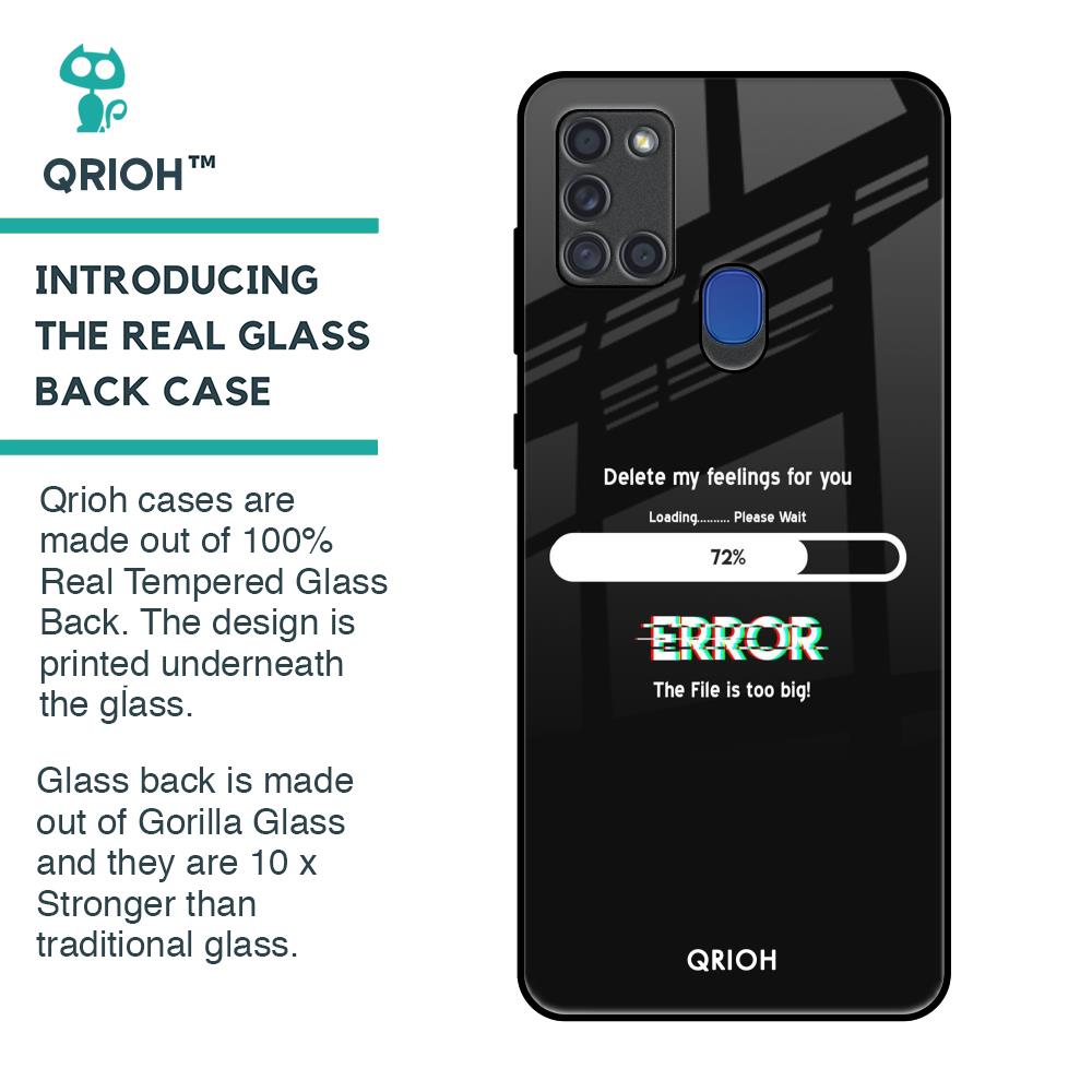 Error Glass Case for Samsung A21s