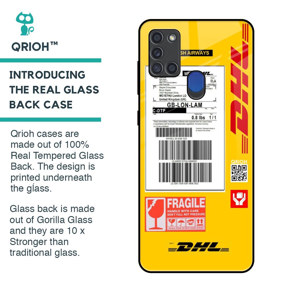 Express Worldwide Glass Case For Samsung A21s