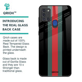 Vertical Stripes Glass Case for Samsung A21s