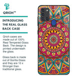 Elegant Mandala Glass Case for Samsung A21s