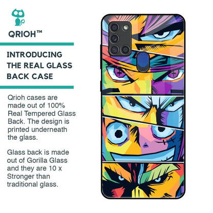 Anime Legends Glass Case for Samsung A21s