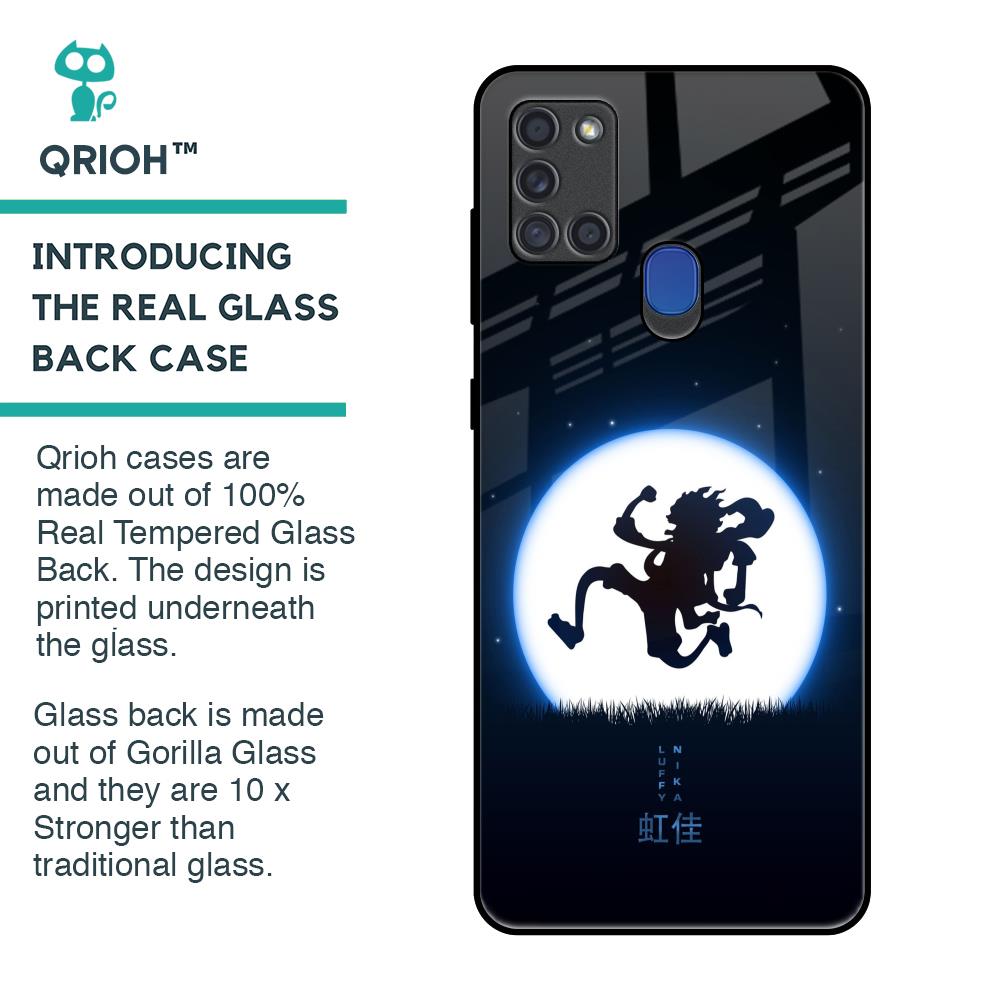 Luffy Nika Glass Case for Samsung A21s