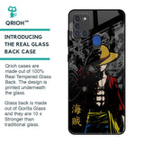 Dark Luffy Glass Case for Samsung A21s